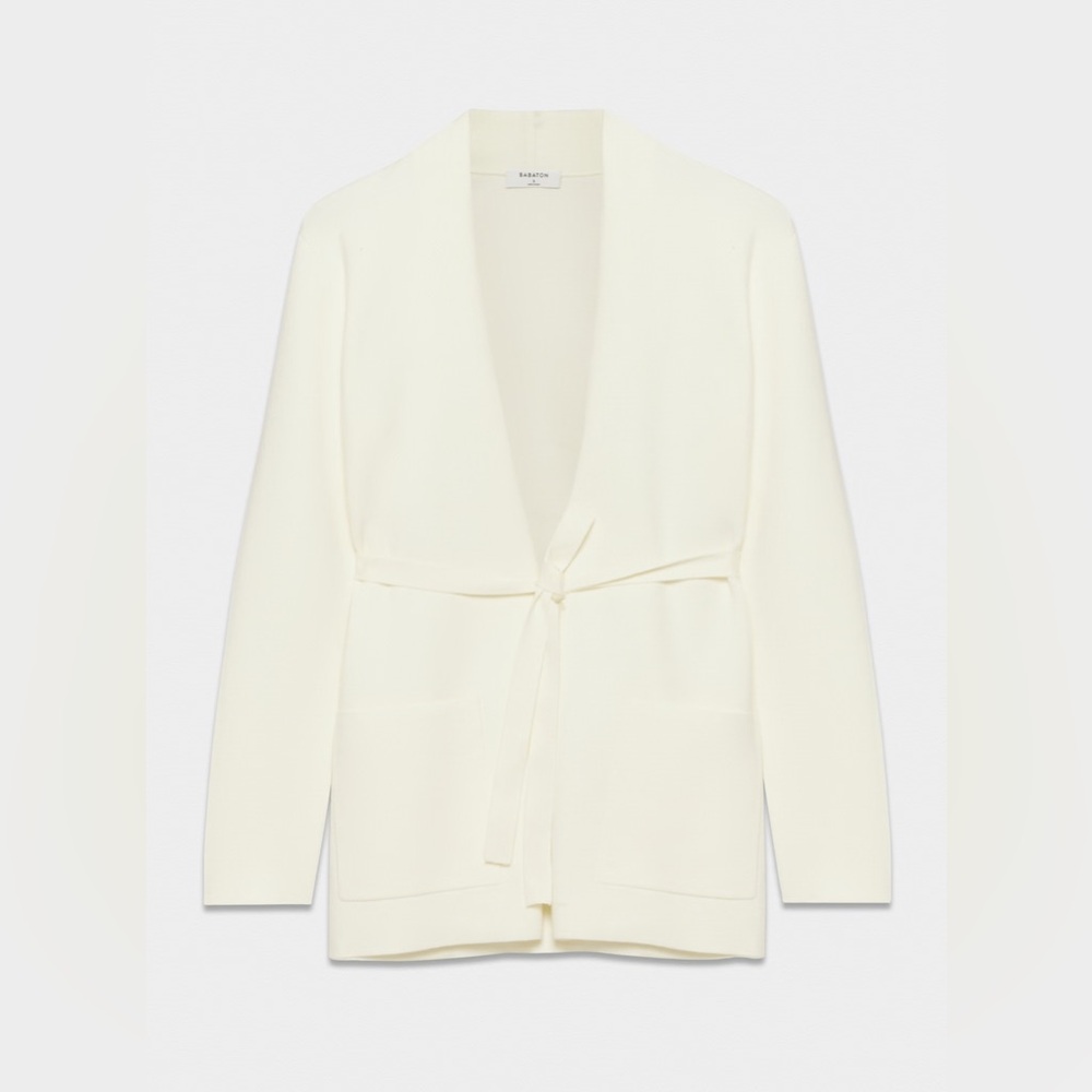 NWT - Aritzia Babaton Ty Short Cardigan - Light Birch - 2XS & XS